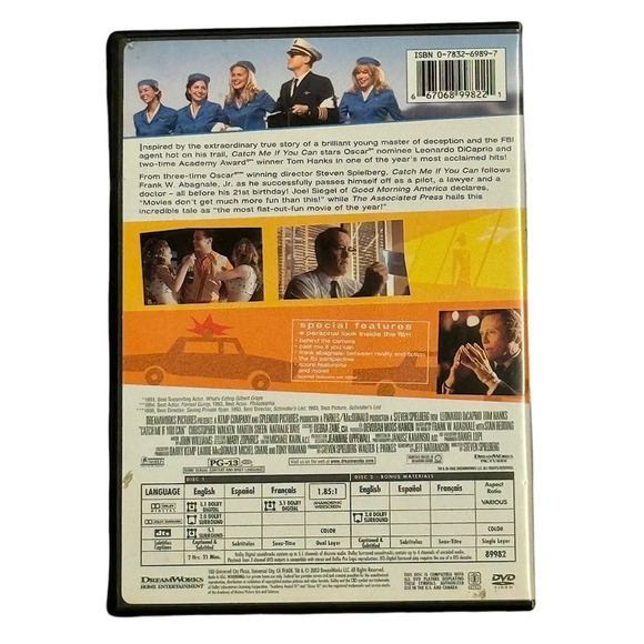 Catch Me If You Can (DVD, 2003,
2-Disc Set, Full Frame) - Picture 2 of 5